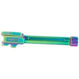 True Precision Barrel, 9MM, Spectrum (Rainbow PVD), Thread Protector, Threaded, Glock 48 - 719104540458 