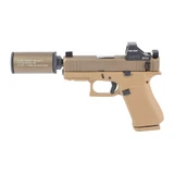 Glock 43X, 9MM, 3.92" Barrel, 10 Rds, Bronze/FDE Cerakote - 810188101686 