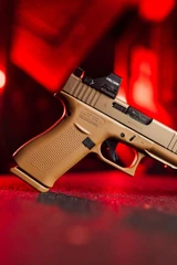 Glock 43X, 9MM, 3.92" Barrel, 10 Rds, Bronze/FDE Cerakote 