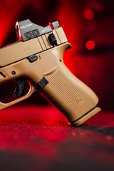 Glock 43X, 9MM, 3.92" Barrel, 10 Rds, Bronze/FDE Cerakote 