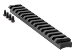 Ruger Picatinny Rail, Black Anodized, Fits Ruger American Rifle Long Action - 736676906727 