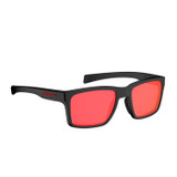 Magpul Rider Eyewear, Black Frame, Polarized Gray Lens with Red Mirror - 840815148029 