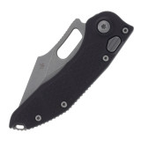 Microtech Stitch, Single Edge, Partially Serrated, Apocalyptic Finish - 841768121633 Microtech Stitch, Single Edge, Partially Serrated, Apocalyptic Finish - 841768121633
