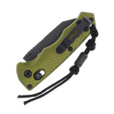 Benchmade 290BK-2 Full Immunity, 2.49" CPM-M4 Cobalt Black Wharncliffe Blade, Woodland Green Billet Aluminum Handle, AXIS Lock, Manual Folding Knife - 610953207366 