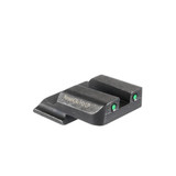 AmeriGlo SW-895R, Green Tritium 2-Dot, Black Outlines, Serrated - 644406913573