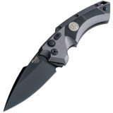 Hogue EX-A05 Tactical Auto, 3.50" Blade, Black Cerakote, Gray Aluminum Handle - 743108365328 Hogue EX-A05 Tactical Auto, 3.50" Blade, Black Cerakote, Gray Aluminum Handle - 743108365328