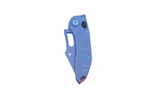 Microtech Stitch A, S/E Blade, Full Serrated, Blue Handle with Purple Accents - 841768184423 