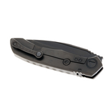 Microtech Anax 190C-2DLCTCFITI, 3.7" M390 Drop Point Combo Blade, Black DLC Finish, Integral Titanium Handle w/ Carbon Fiber Inlay - 841768153597 Microtech Anax 190C-2DLCTCFITI, 3.7" M390 Drop Point Combo Blade, Black DLC Finish, Integral Titanium Handle w/ Carbon Fiber Inlay - 841768153597
