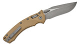 Microtech Amphibian Ram-Lok, Manual Folder, Fluted Tan G-10, Apocalyptic Finish - 841768161516 Microtech Amphibian Ram-Lok, Manual Folder, Fluted Tan G-10, Apocalyptic Finish - 841768161516