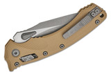 Microtech Amphibian Ram-Lok, Manual Folder, Fluted Tan G-10, Apocalyptic Finish - 841768161516 Microtech Amphibian Ram-Lok, Manual Folder, Fluted Tan G-10, Apocalyptic Finish - 841768161516