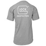 Glock OEM Perfection Short Sleeve T-Shirt, Gray, Large - 764503043079 