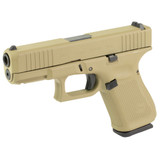 Glock 19 Gen 5, 9MM, 4.02" Barrel, 15 Rds, Coyote Tan - 810100236038 
