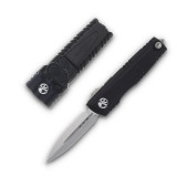 Microtech Luminary D/E, SureFire Stiletto II Pro Collaboration, Black Aluminum Handle, Dual Edge Blade, Rechargeable Light Module - 841768170433 