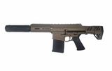 Genesis Arms Gen-12 PDS 5" SBS, 12GA, 5.00" Barrel, Tan W/ Black Huxwrx Ventum Suppressor - 0KPDS5HUBFDE 