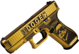Glock G19 Gen5 D.O.G.E., 9MM, 4.02" Barrel, 15 Rds, Glamour Glock Gold Cerakote - 810188100603 