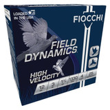 Fiocchi 123HV4 Field Dynamics High Velocity, 12 Gauge, 3" Shell, 25 Rds, Lead Shot - 762344705477 