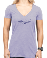 Magpul Rover Script Women's T-shirt, Orchid Heather, Cotton/Polyester, Short Sleeve, 3XL - 840815142102 
