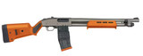 Mossberg 590M Pro, 12GA, 18.5" Barrel, 10 Rds, Tungsten/Orange - 015813502221 