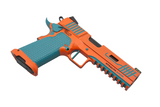 Stealth Arms Platypus, 9mm, Teal & High-vis Orange, Glock Mag Compatible - 6982409 
