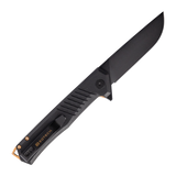 EOTech F1 Alpha, Black G10 Handle, Bronze Accents, Black D2 Blade, Fine Edge - 850034486468 