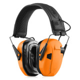 Savior Apollo Electronic Ear Protection, Hi-Viz Orange, Compact Collapsible Design - EM-APOLLO-AN 