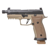 SIG Sauer P320 AXG Combat, 9MM, 4.60" Barrel, 21 Rds, Flat Dark Earth - 798681642427 