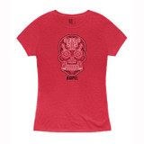 Magpul Women's Sugar Skull Blend T-Shirt, Red Heather, XXL - 840815134329 