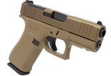 Glock 43X MOS Coyote, 9MM, 3.41" Barrel, 10 Rds, Coyote Finish - 764503066696 