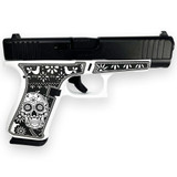 Glock G48 Gen 5, 9MM Luger, 4.17" Barrel, 10 Rds, Sugar Skull White & Black - 688099402877 