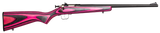 Crickett KSA2226, 22 LR, 16.12" Barrel, 1 Rd, Pink/Black Laminate - 611613022268 