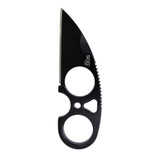 SOG Knives Snarl Blackout, Fixed Blade, 2.3" Sheepsfoot Blade, Black Finish - 888151086759 