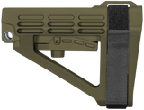 SB Tactical SBA4, Pistol Stabilizing Brace, Olive Drab Green, Adjustable Nylon Strap - 699618783483 