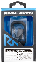 Rival Arms Two Piece Magwell, Compatible w/Gen5 Glock 17/22/34/35, Black Anodized Aluminum - 788130032053 