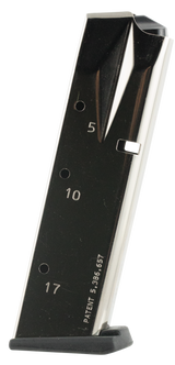 MEC-GAR MGSW5917N, Magazine, 17 Rds, Nickel - 765595440494 