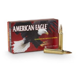 Federal American Eagle Rifle Ammunition, .223 Rem, 55 gr FMJBT, 20 Rds - 029465084820 