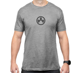 Magpul Icon Logo T-Shirt, Stone Gray Heather, Cotton/Polyester, 3XL - 840815149637 
