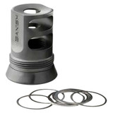 Banish Suppressors Banish 30 Gold, Muzzle Brake, 5/8x24, Black - 810171221261 