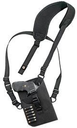 GrovTec US Inc GTHL15102R, Trail Pack Shoulder, Black Nylon Harness, Fits Med/Lg DA Revolver, 3-4" Barrel, Right Hand - 811071013390 