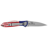 Kershaw Leek, 3.00" Blade, USA Flag/Silver - 087171069449 