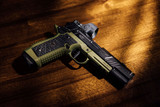 Wilson Combat Project 1 Division 77, 5" Ported Barrel, 9mm, Black Over Green 