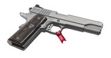 Cabot Guns National Standard 1911, 9MM, 5" Government Barrel, 9 Rds, Polished Flats Stainless - CGC860006425654NS9 