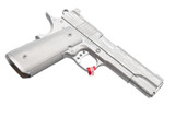 Cabot Serenity Government 1911, .45 ACP, 5.00" Barrel, 8 Rds, Damascus & Stainless Steel - CAGSERENITY45 