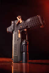 Jacob Grey Nox-9 9mm, 17-Round, 5" Integrally Compensated & Ported Barrel, Black & PVD Canyon Copper, with Trijicon RMR HD 