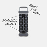 Turtlebox Ranger Bluetooth 5.4 Speaker, Gray, Waterproof and Shockproof - 850024307674 