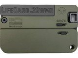 Trailblazer Firearms LifeCard, 22 WMR, 2.50" Barrel, 1 Rd, OD Green - 850006047161 