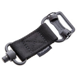 Magpul MS1/MS4 Sling Adapter, Black, Melonite Steel, Nylon Webbing, Single Point, Dual Quick Detach - 873750010823 