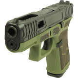 Glock V-Series Model 19 Kavorka, 9MM, 4.00" Ported Barrel, 15 Rds, Green Cerakote - 757106326458 