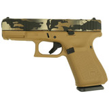 Glock G19 V-Series, 9MM, 4.00" Ported Barrel, 15 Rds, FDE Multi-Cam Cerakote - 757106326441 