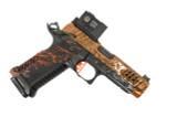 Tee Gun Vault Staccato Custom P “Black Ops” 9mm Ported Polished Copper / Black DLC with T7 Grips - 4091290 