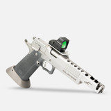 Bul Armory SAS II Bullesteros, 9MM, 5.70" V2 Hybrid Compensated Bull Barrel Barrel, 28 Rds, Silver Finish - Optic Not Included - SASBULE23SLV9 